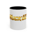MuckU2 Classic White Mug (gold logo/SKU 100042)