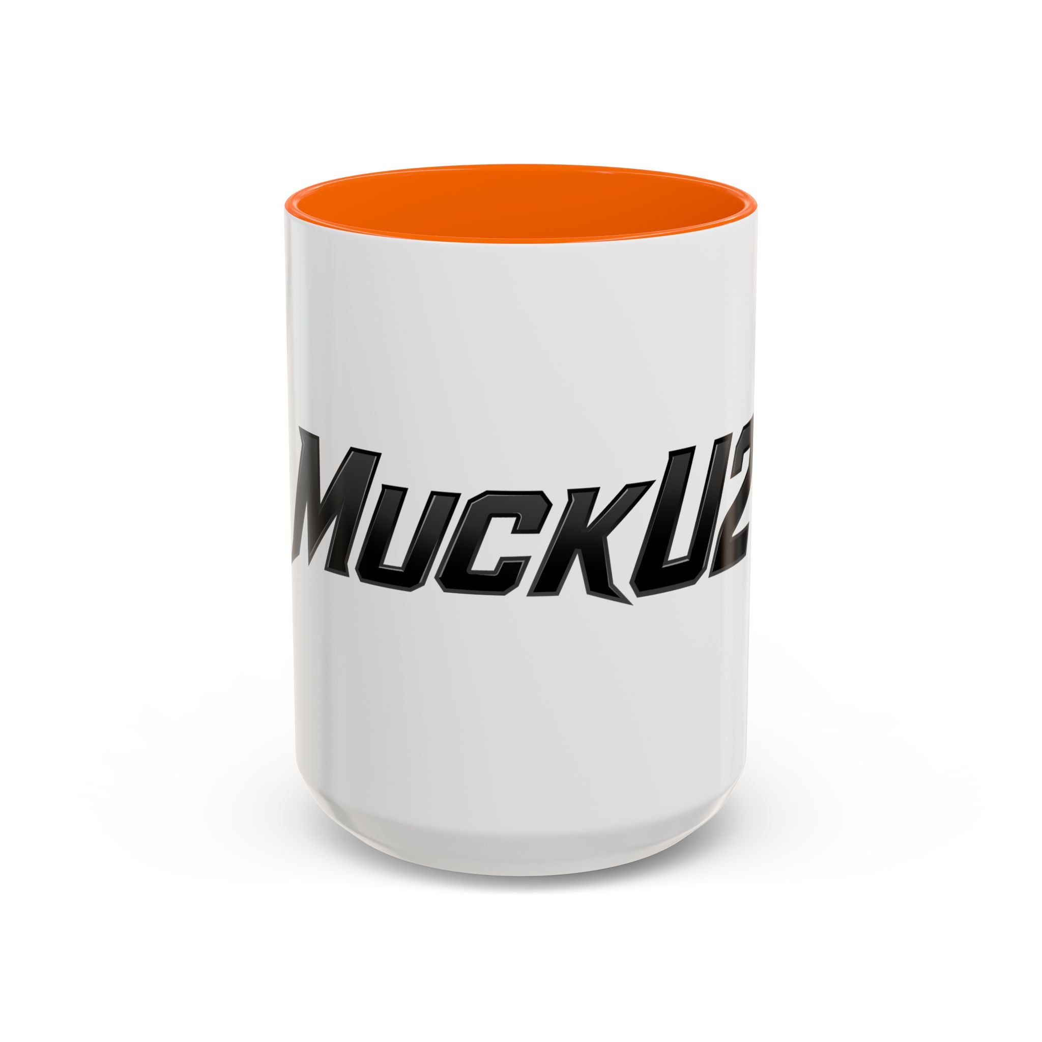MuckU2 Classic White Mug (black logo/SKU 100045)