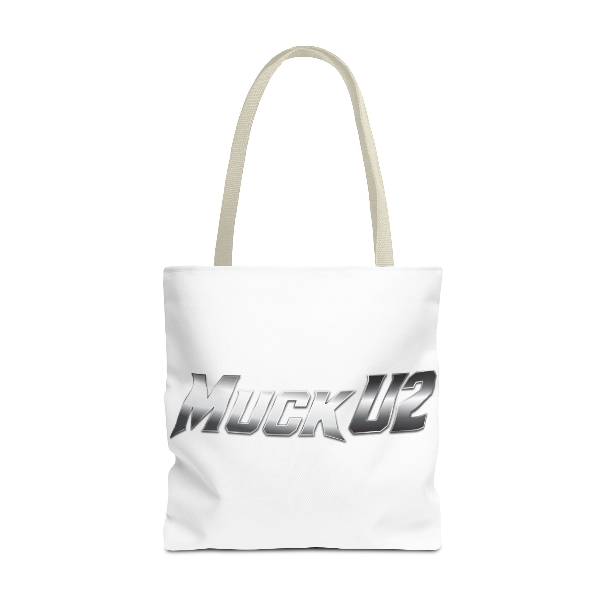 MuckU2 Bubble Canvas Poker Tote Bag (gradient silver logo SKU 100022)