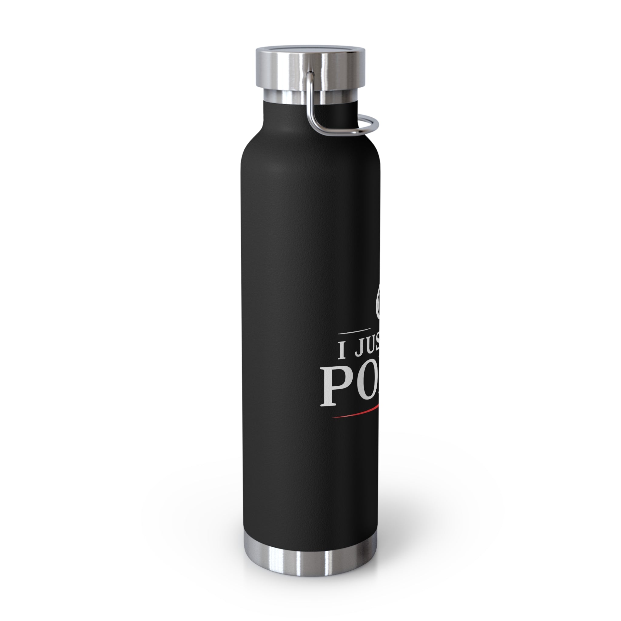 Just Play Poker 22oz Insulated Water Bottle — Copper Vacuum Thermos for Poker Players