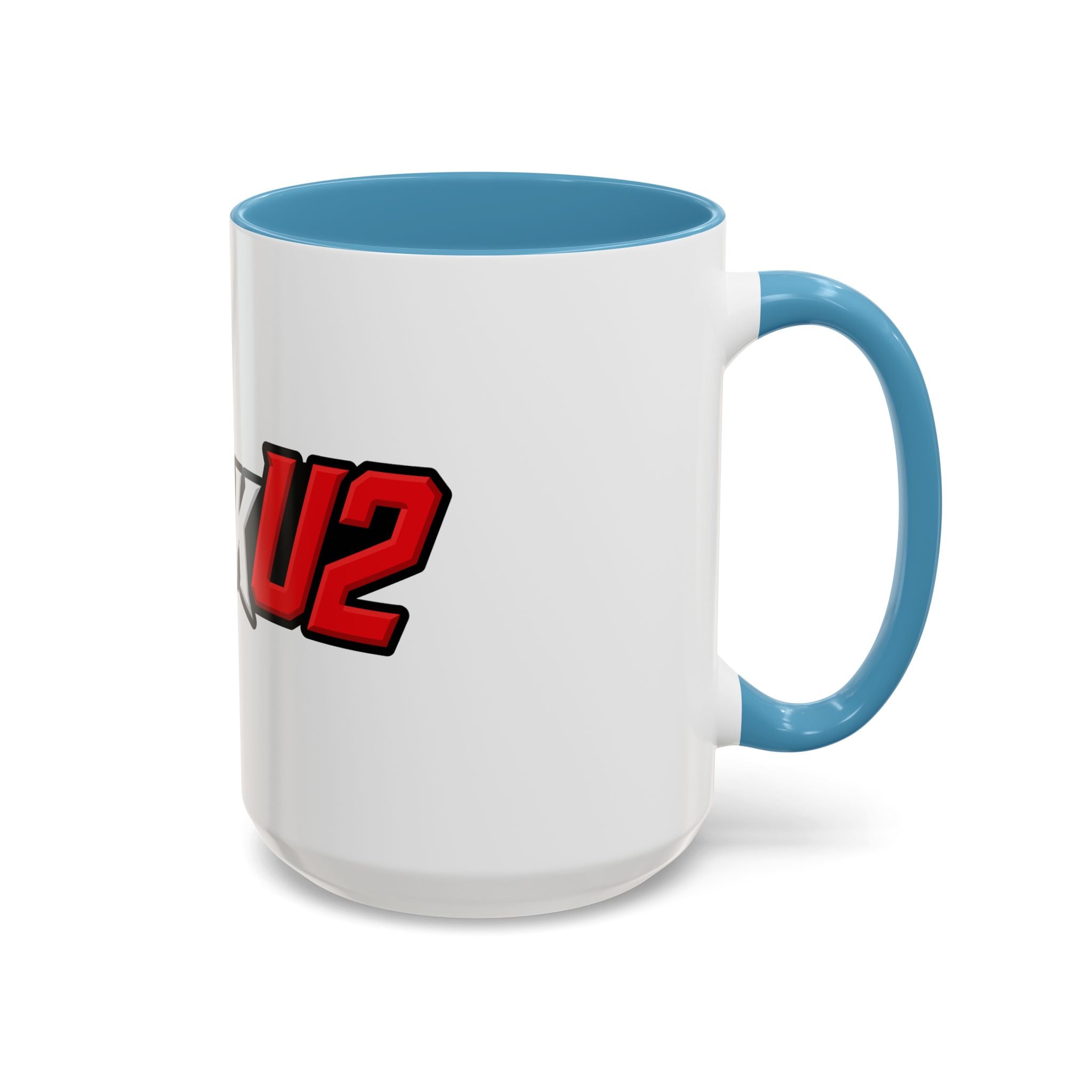 MuckU2 Classic White Mug (white/red logo/SKU 100047)