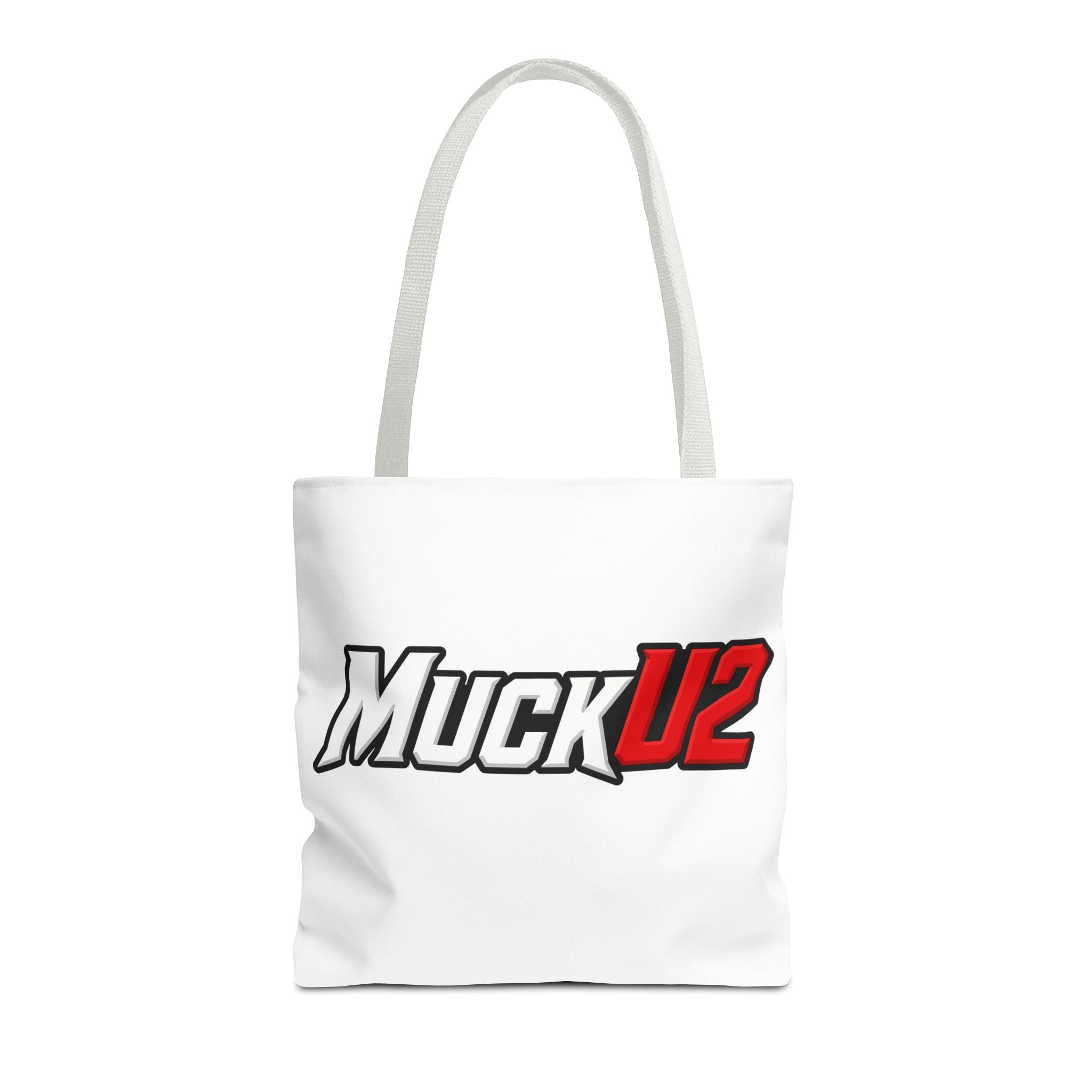 MuckU2 Bubble Canvas Poker Tote Bag (red/white logo SKU 100024)