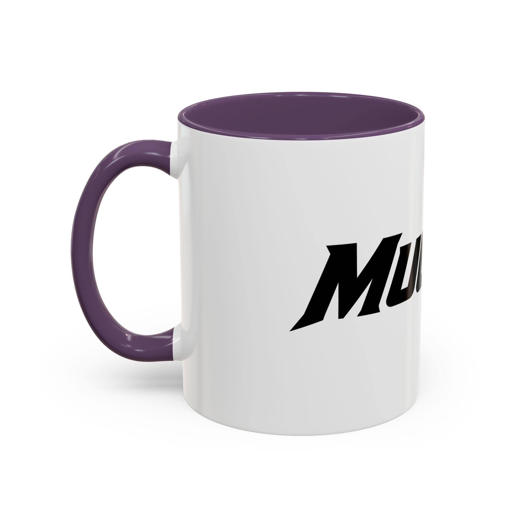 MuckU2 Classic White Mug (black/red logo/SKU 100046)