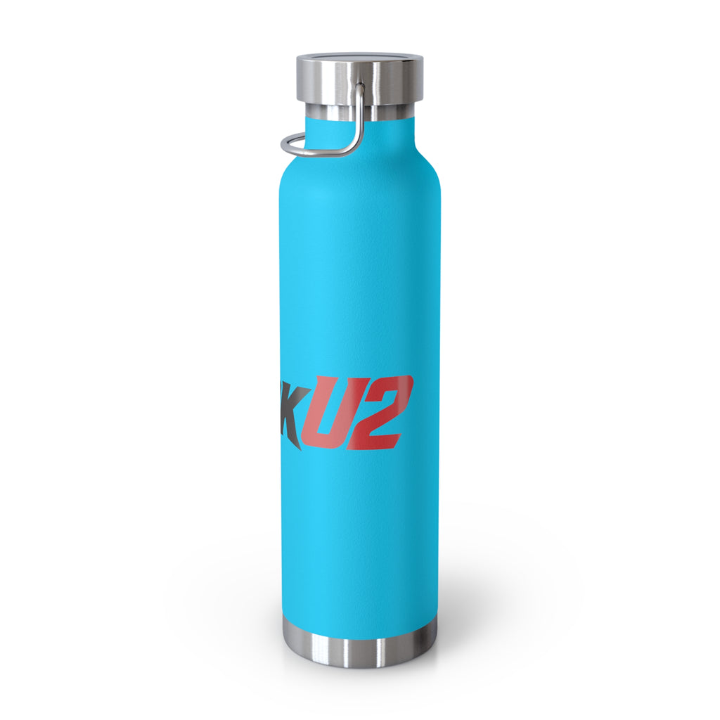 MuckU2 Insulated Water Bottle (blk/red logo SKU 10009)