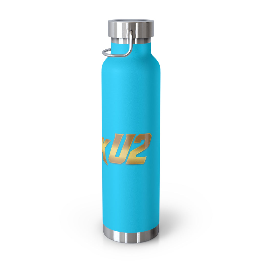 MuckU2 Insulated Water Bottle (gold logo/SKU 100010)