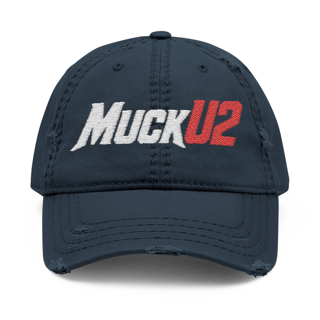 MuckU2 Poker Trucker Cap (embroider white/red logo/SKU 100083)