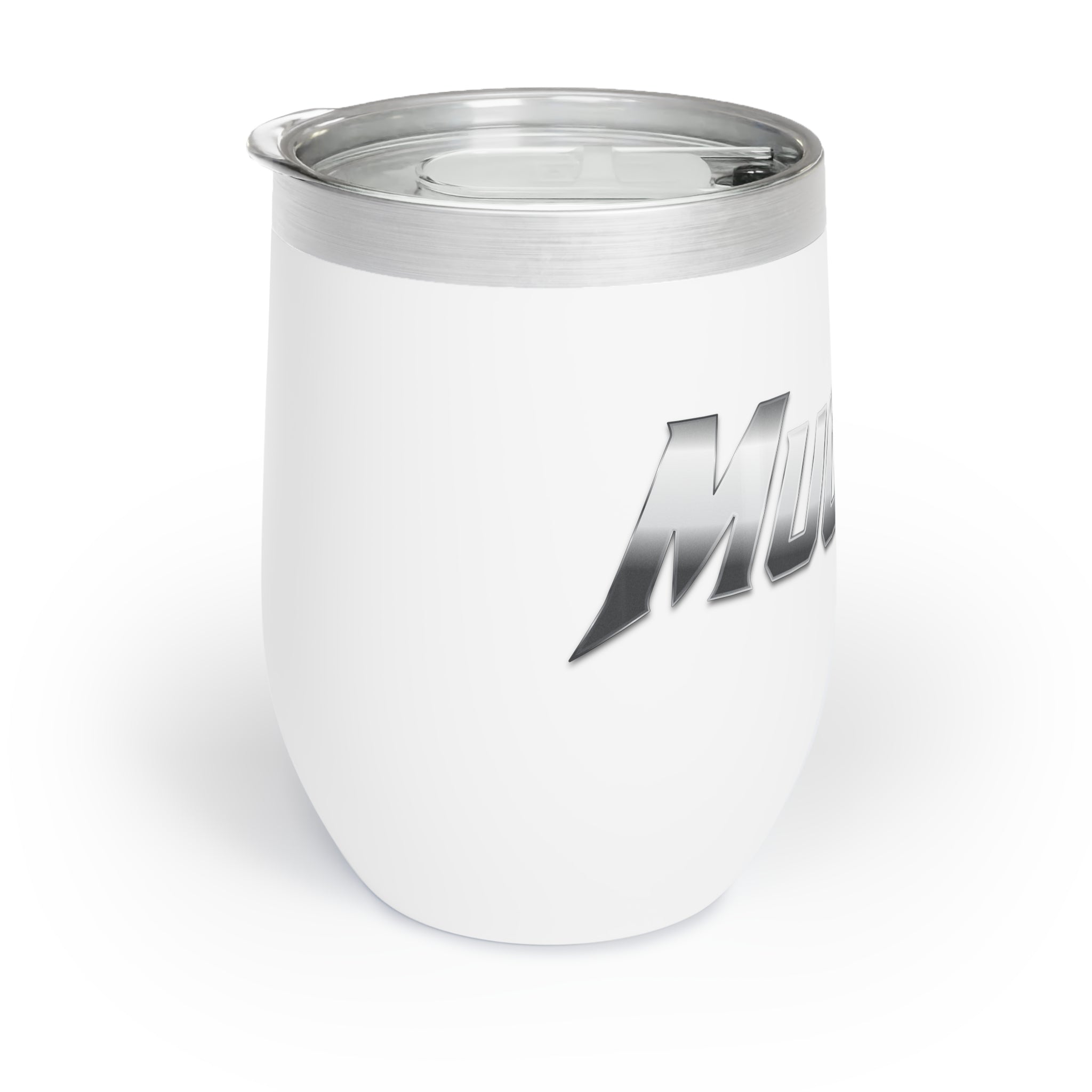 MuckU2 Wine Tumbler (gradient silver logo/SKU 100018)