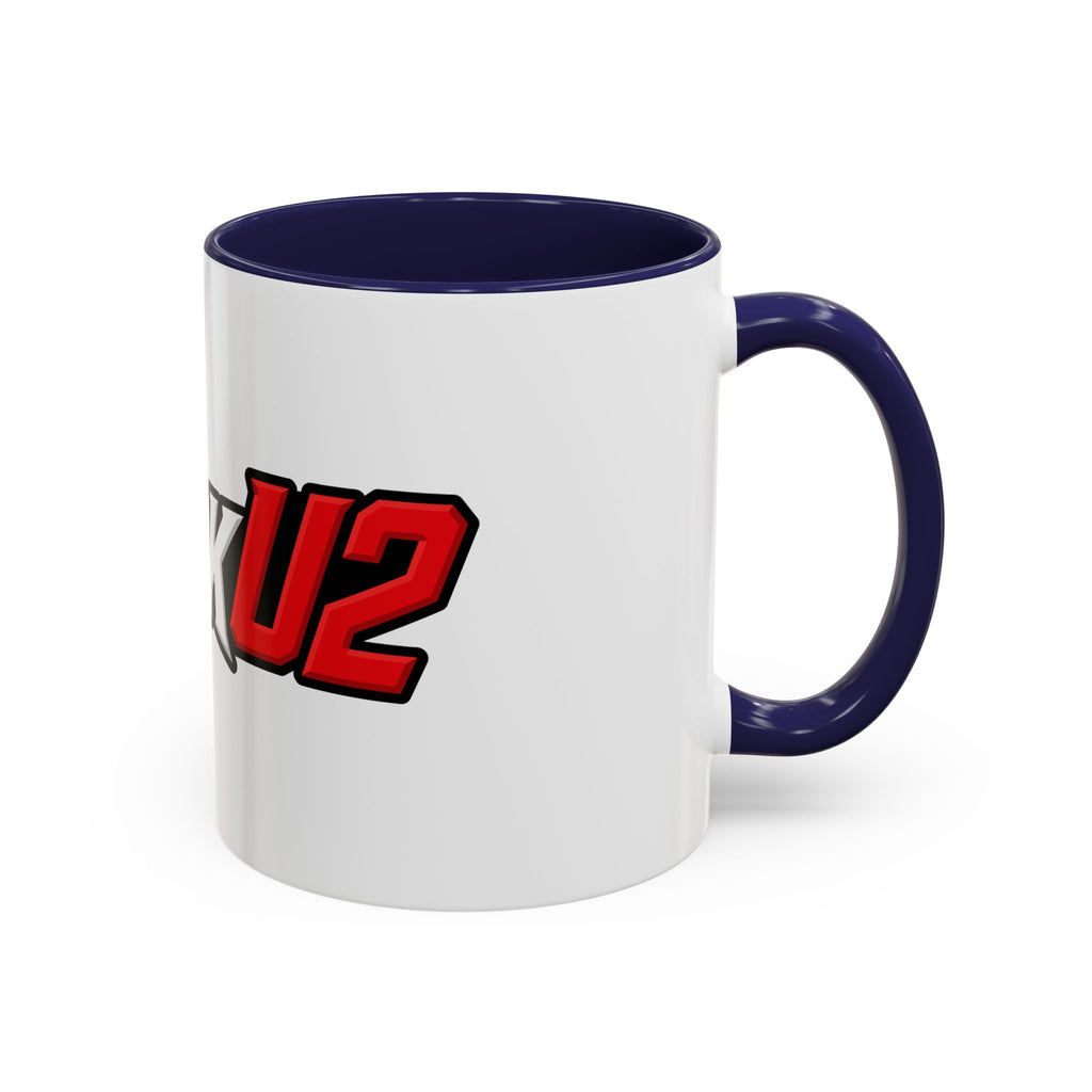 MuckU2 Classic White Mug (white/red logo/SKU 100047)