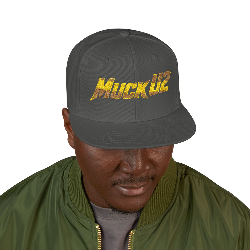 MuckU2 Snapback Poker Cap (blk/red logo SKU1004)