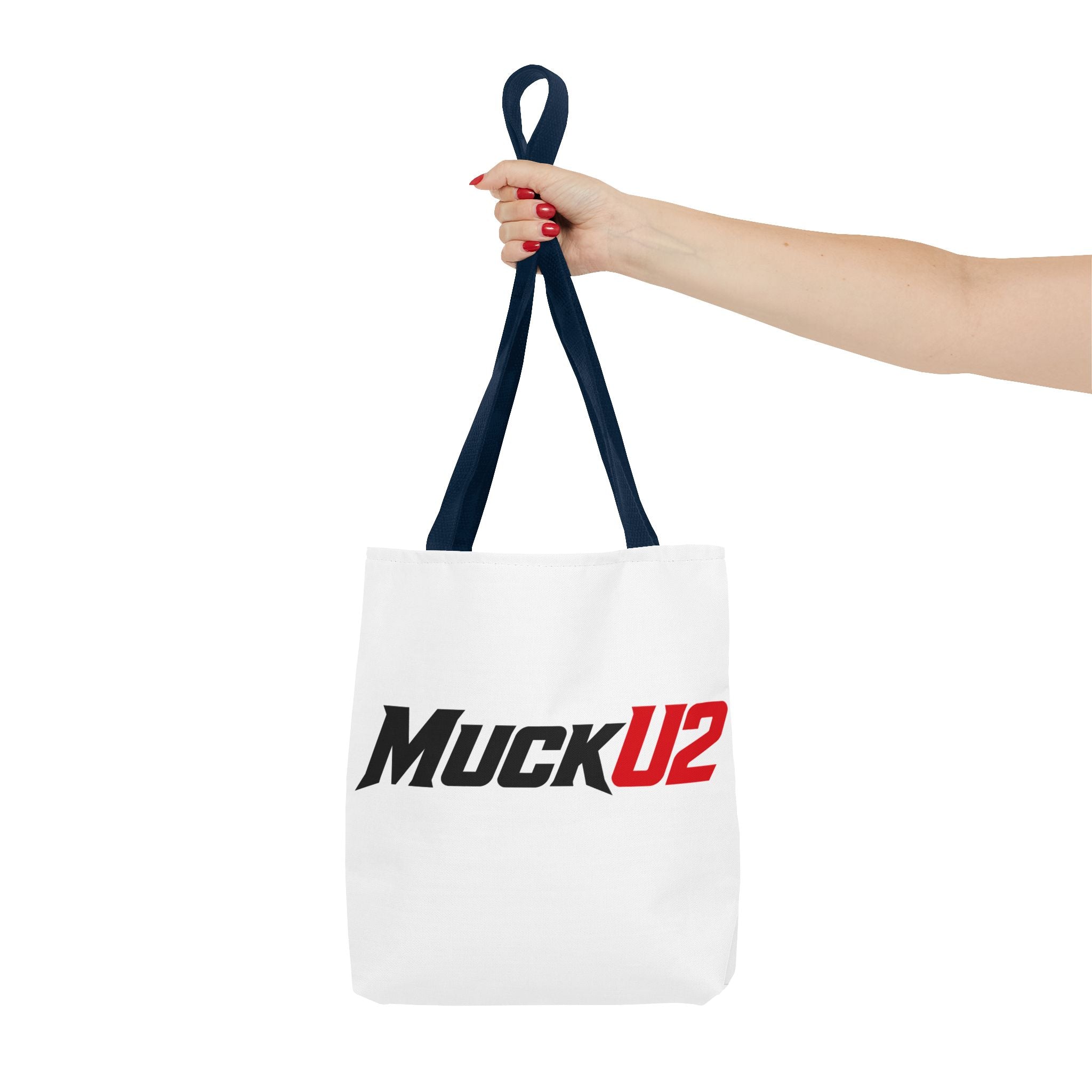 MuckU2 Bubble Canvas Poker Tote Bag (black/red logo SKU 100023)