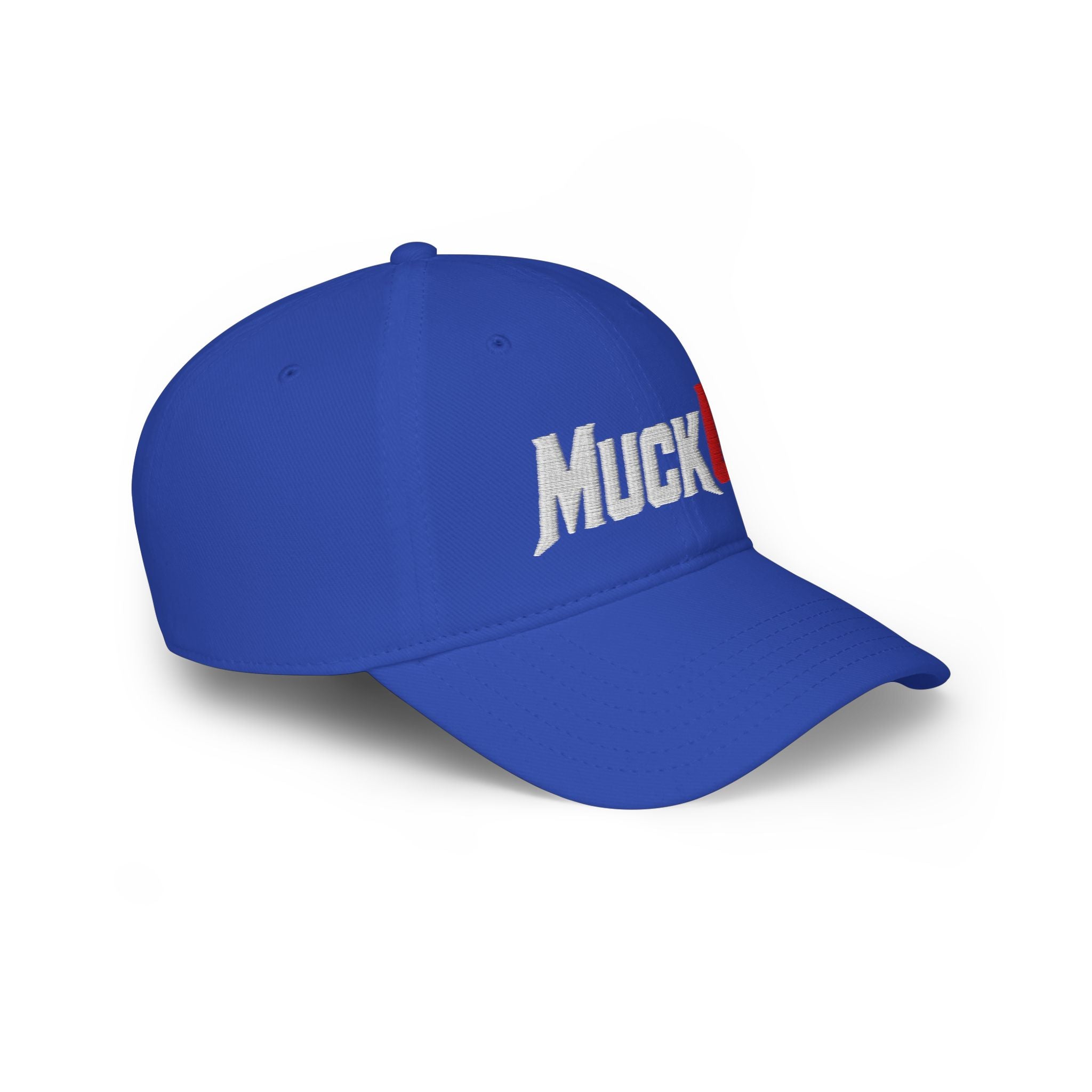 MuckU2 Poker Cap (embroidered white/red logo/SKU 100076)