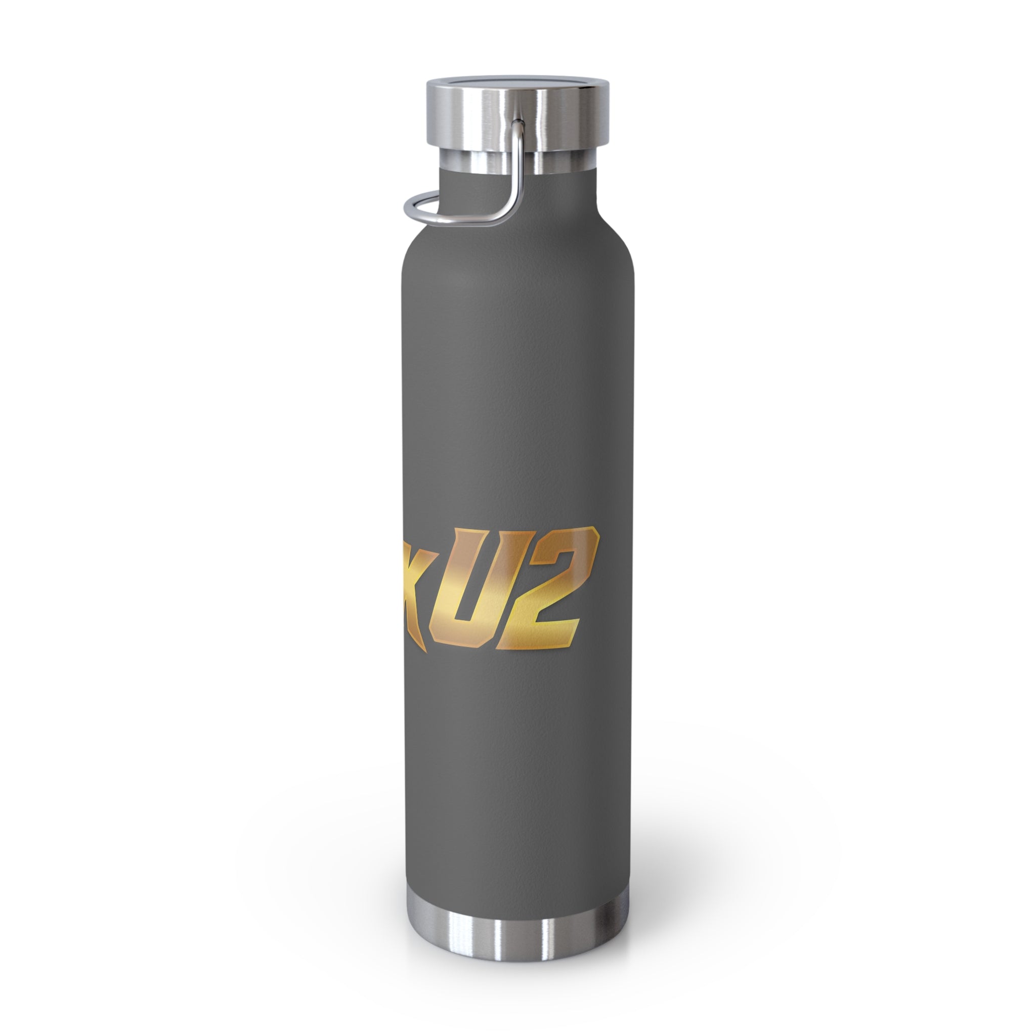 MuckU2 Insulated Water Bottle (gold logo/SKU 100010)