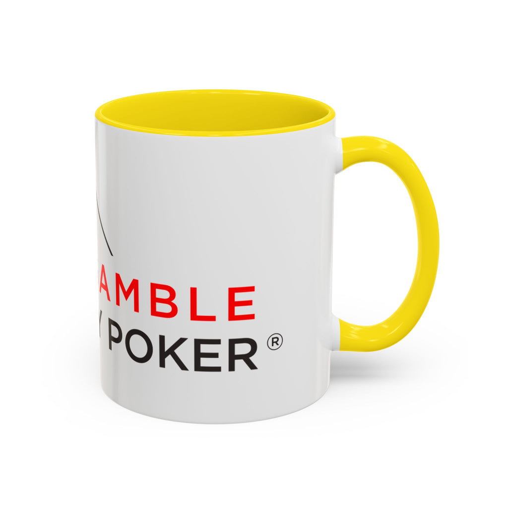 Poker Coffee Mug — "Don’t Gamble, Just Play Poker" Accent Mug (11/15 oz)