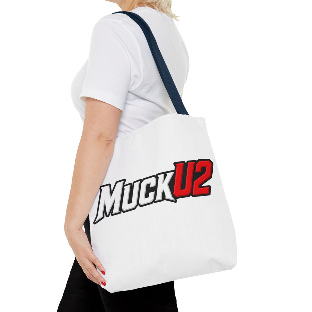 MuckU2 Bubble Canvas Poker Tote Bag (red/white logo SKU 100024)