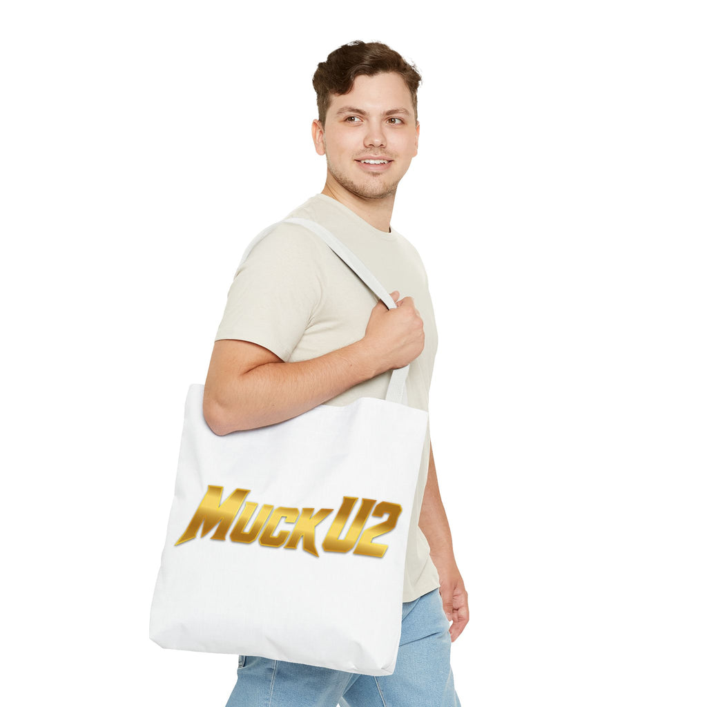 MuckU2 Bubble Canvas Poker Tote Bag (gold logo SKU 100020)