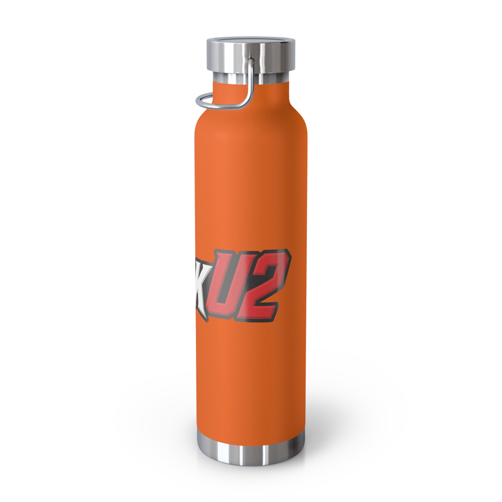 MuckU2 Insulated Water Bottle (white/red outlined logo SKU 100012)