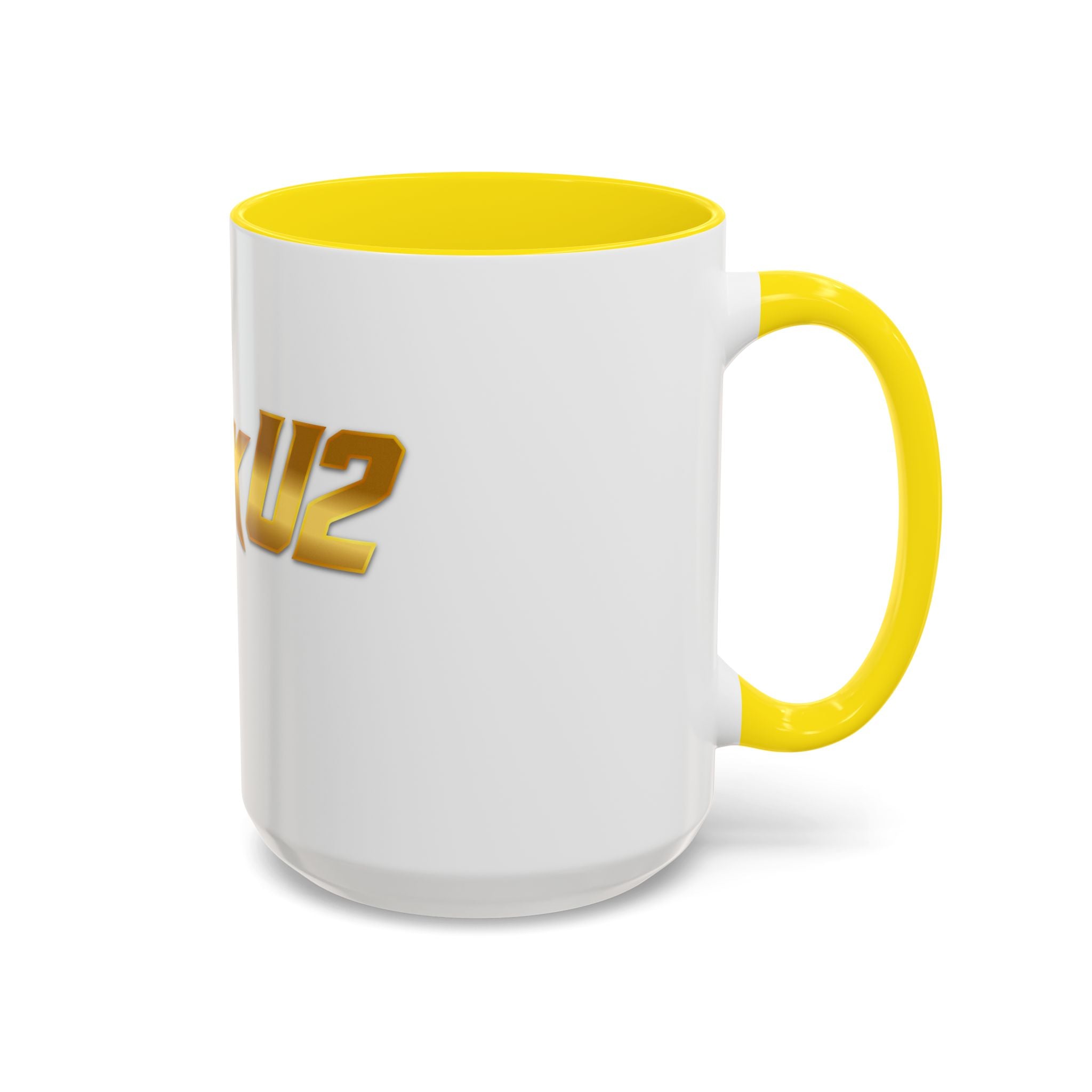 MuckU2 Classic White Mug (gold logo/SKU 100042)