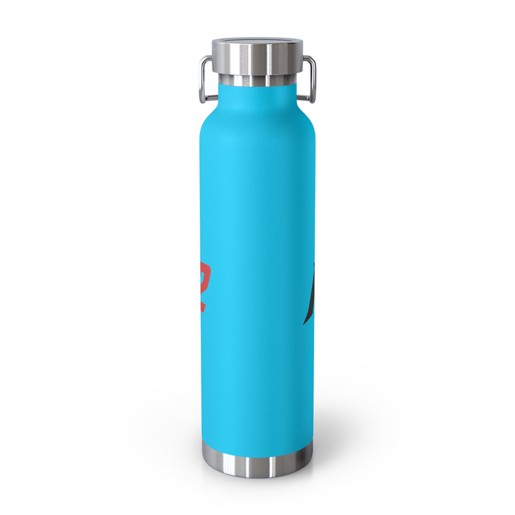 MuckU2 Insulated Water Bottle (blk/red logo SKU 10009)