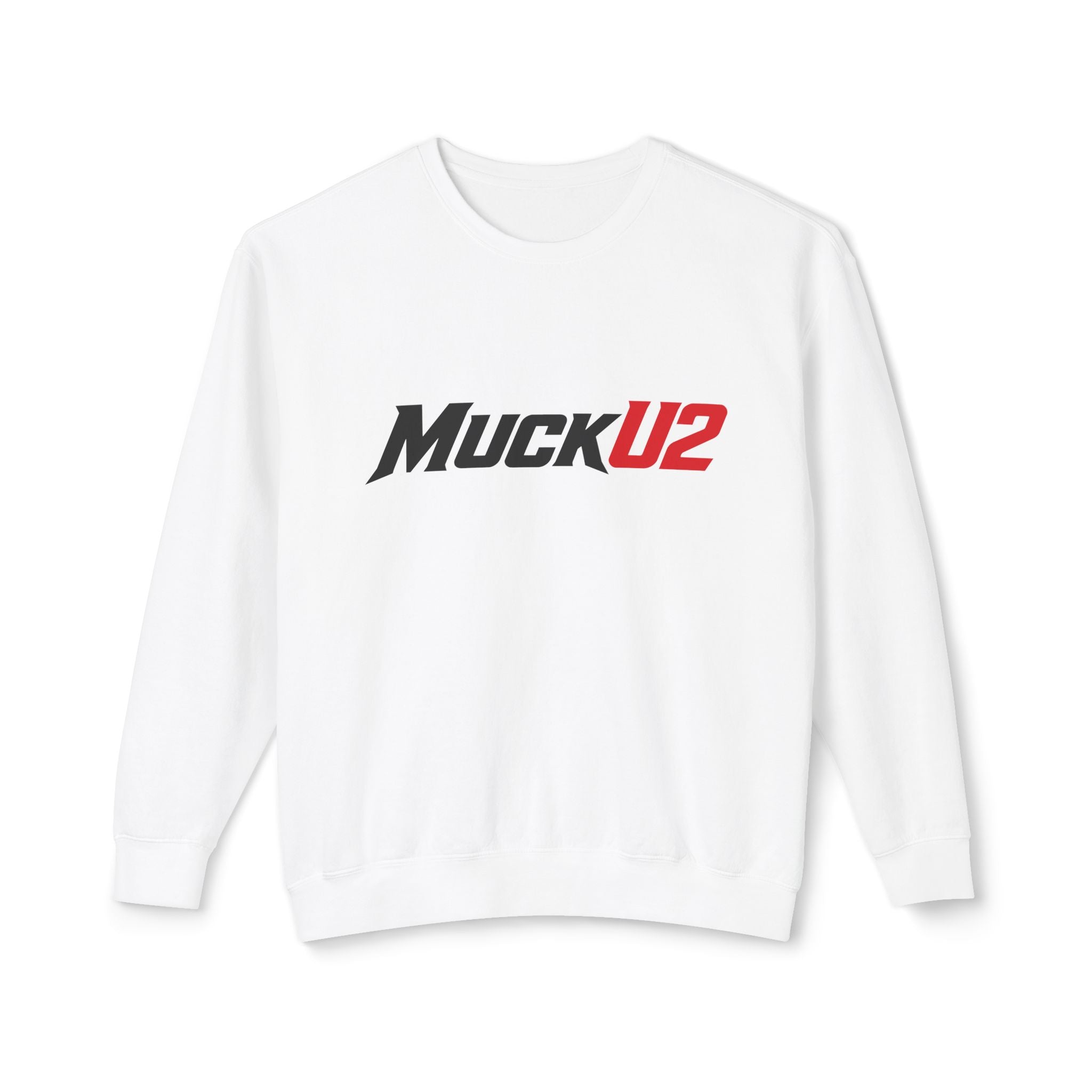 MuckU2 Poker Crewneck Sweatshirt (black/red logo/SKU 100066)