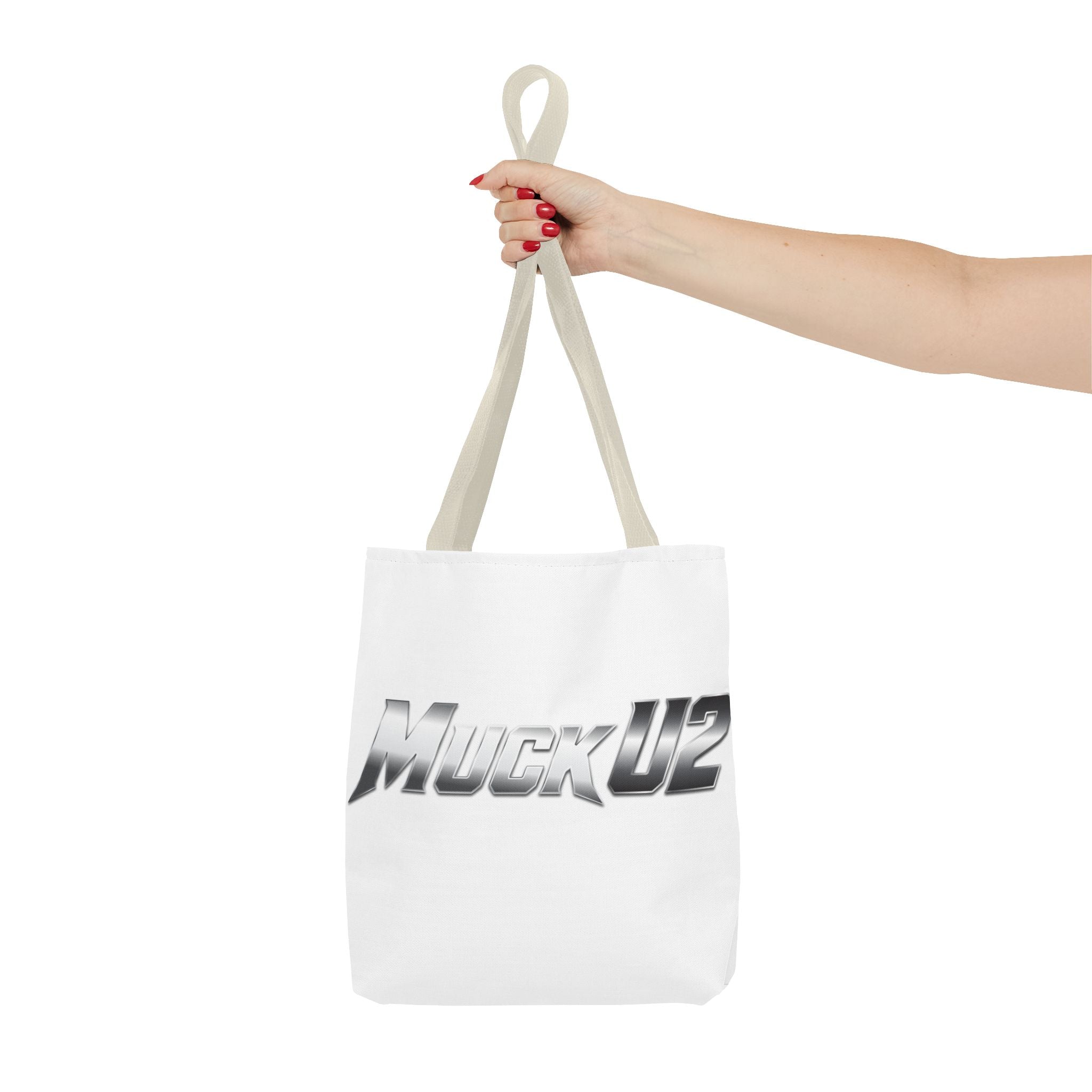 MuckU2 Bubble Canvas Poker Tote Bag (gradient silver logo SKU 100022)