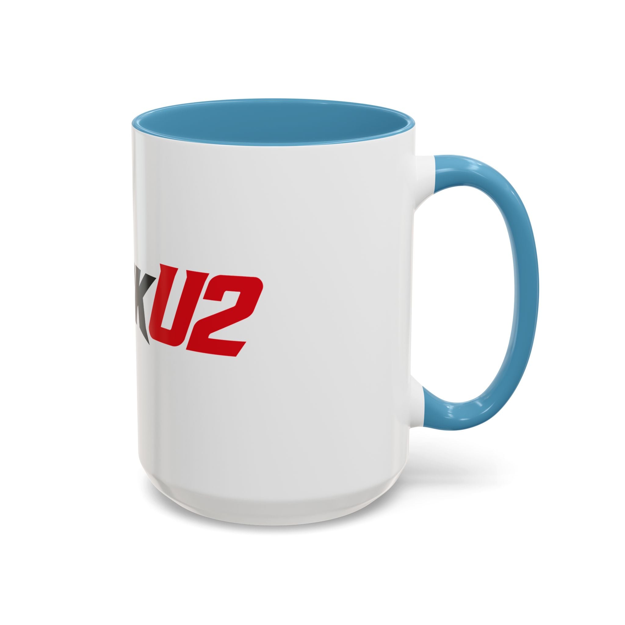 MuckU2 Classic White Mug (black/red logo/SKU 100046)