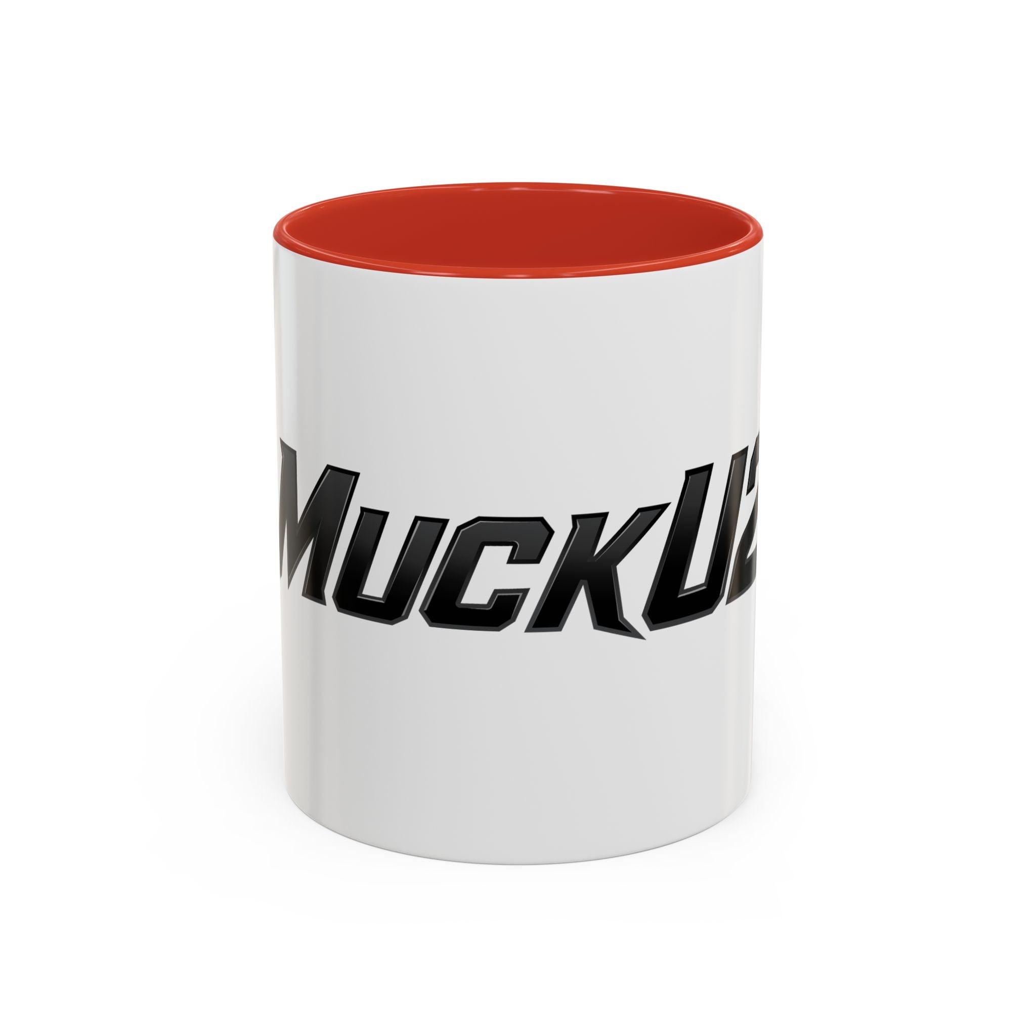 MuckU2 Classic White Mug (black logo/SKU 100045)