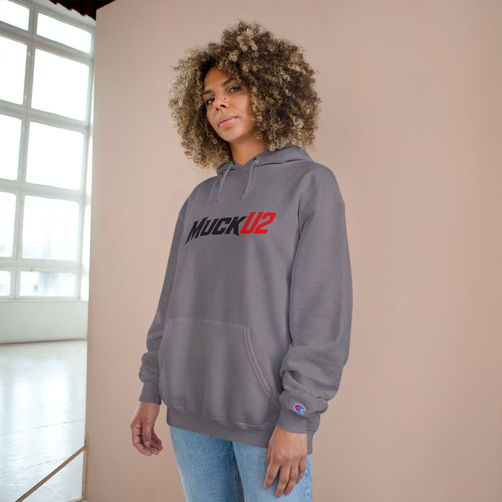 MuckU2 Poker Hoodie (black/red logo/SKU 100053)