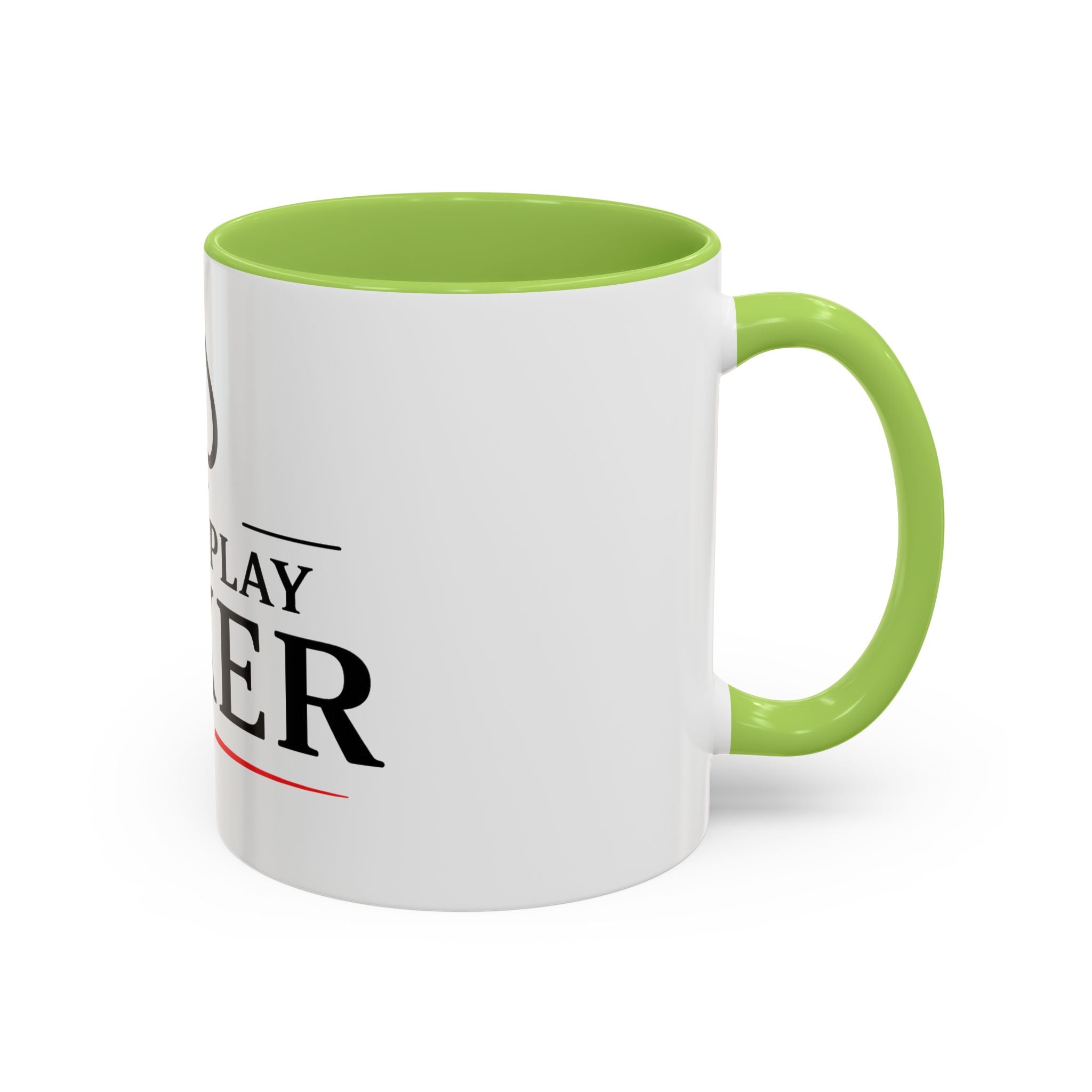 Poker Lover Accent Coffee Mug — "I Just Play Poker" 11/15oz