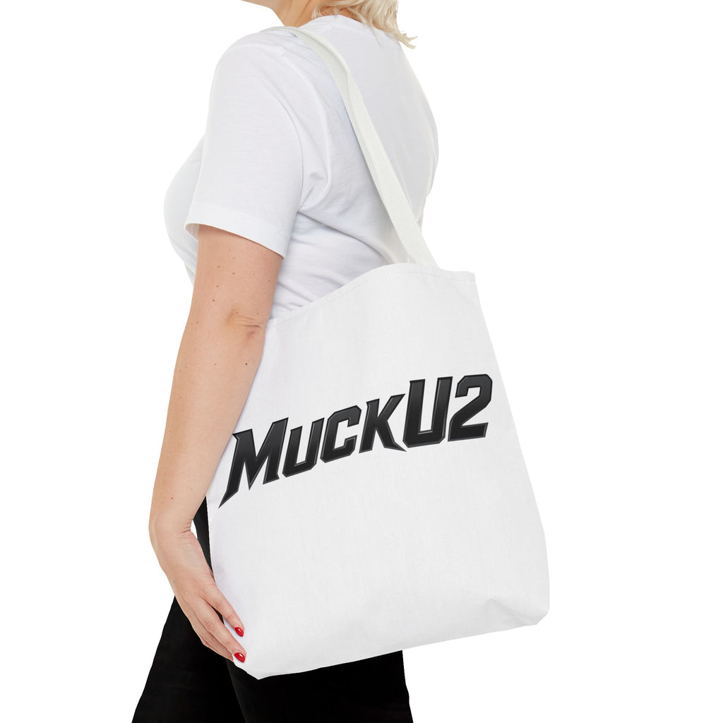 MuckU2 Bubble Canvas Poker Tote Bag (black logo SKU 100025)