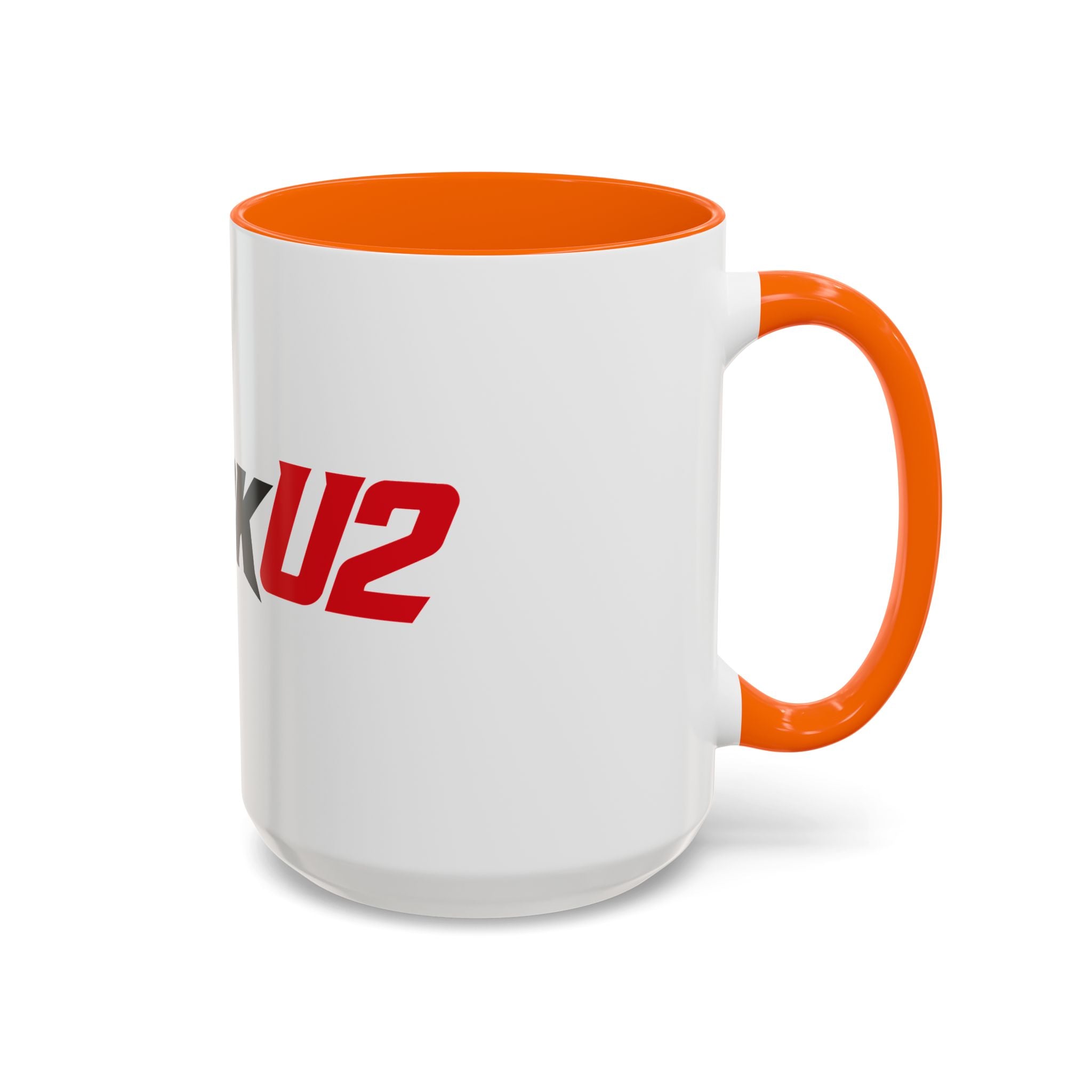 MuckU2 Classic White Mug (black/red logo/SKU 100046)