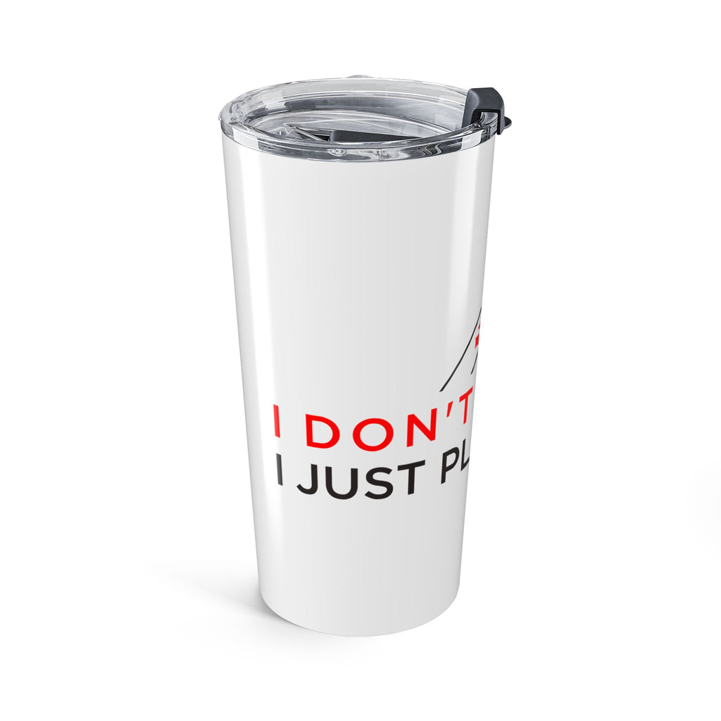 Poker Tumbler 20oz – "Just Play Poker" Stainless Steel Travel Cup