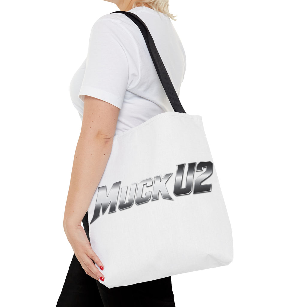MuckU2 Bubble Canvas Poker Tote Bag (gradient silver logo SKU 100022)