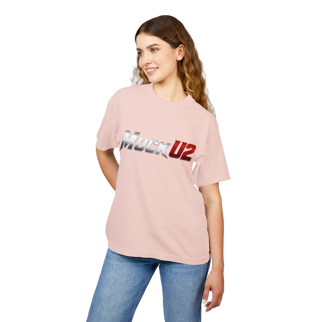 MuckU2 High Quality Poker Tee (gradient silver/red logo/SKU 100057)