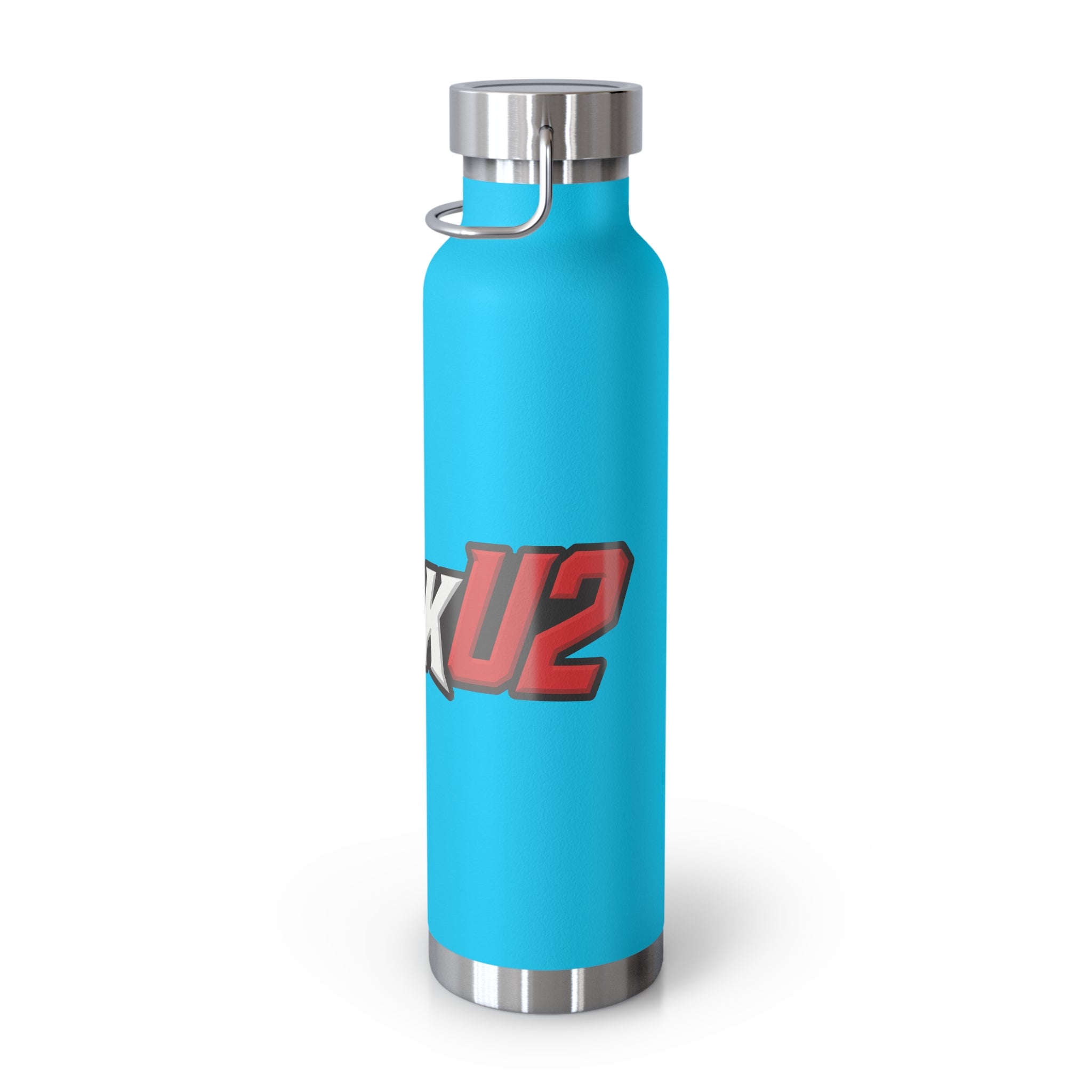 MuckU2 Insulated Water Bottle (white/red outlined logo SKU 100012)