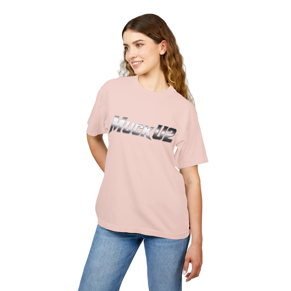 MuckU2 High Quality Poker Tee (gradient silver/black logo/SKU 100056)