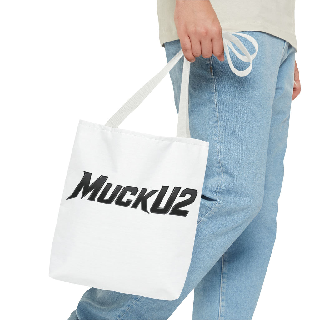 MuckU2 Bubble Canvas Poker Tote Bag (black logo SKU 100025)
