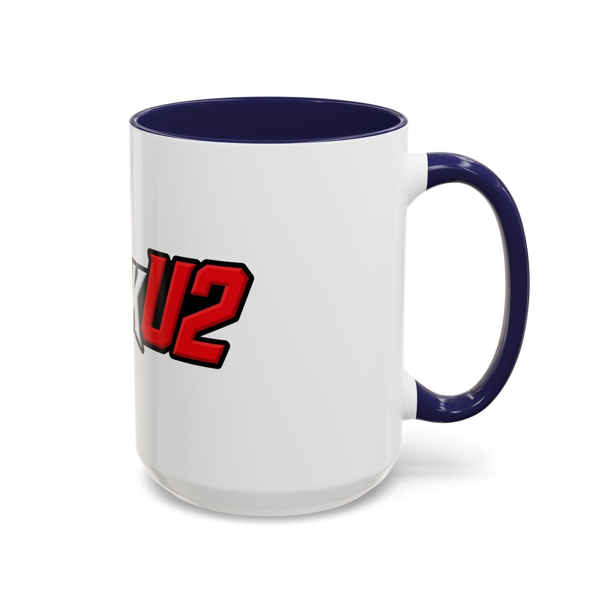 MuckU2 Classic White Mug (white/red logo/SKU 100047)