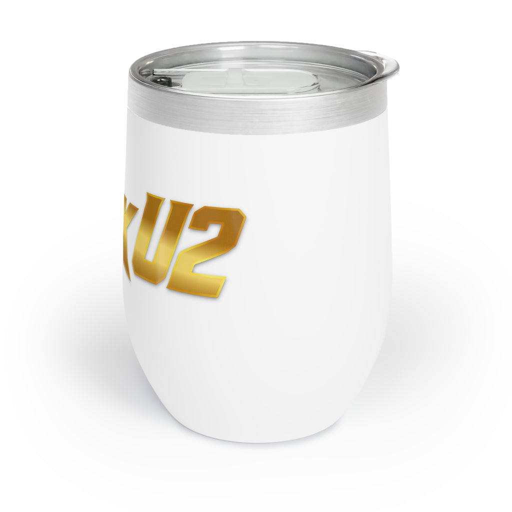 MuckU2 Wine Tumbler (gold logo/SKU 100014)