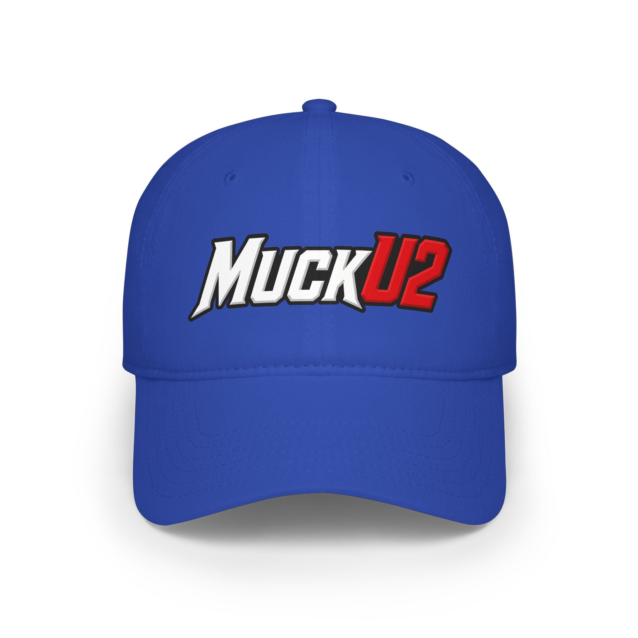 MuckU2 Poker Cap (white/red logo/SKU 100075)