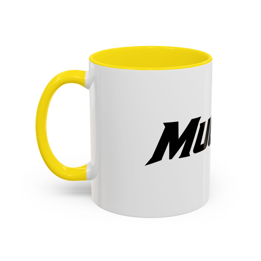 MuckU2 Classic White Mug (black/red logo/SKU 100046)