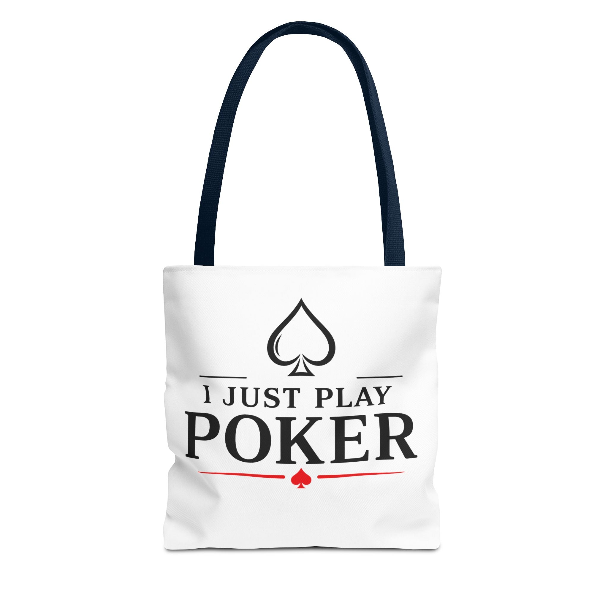 Poker Tote Bag — "I Just Play Poker" Card Player Tote