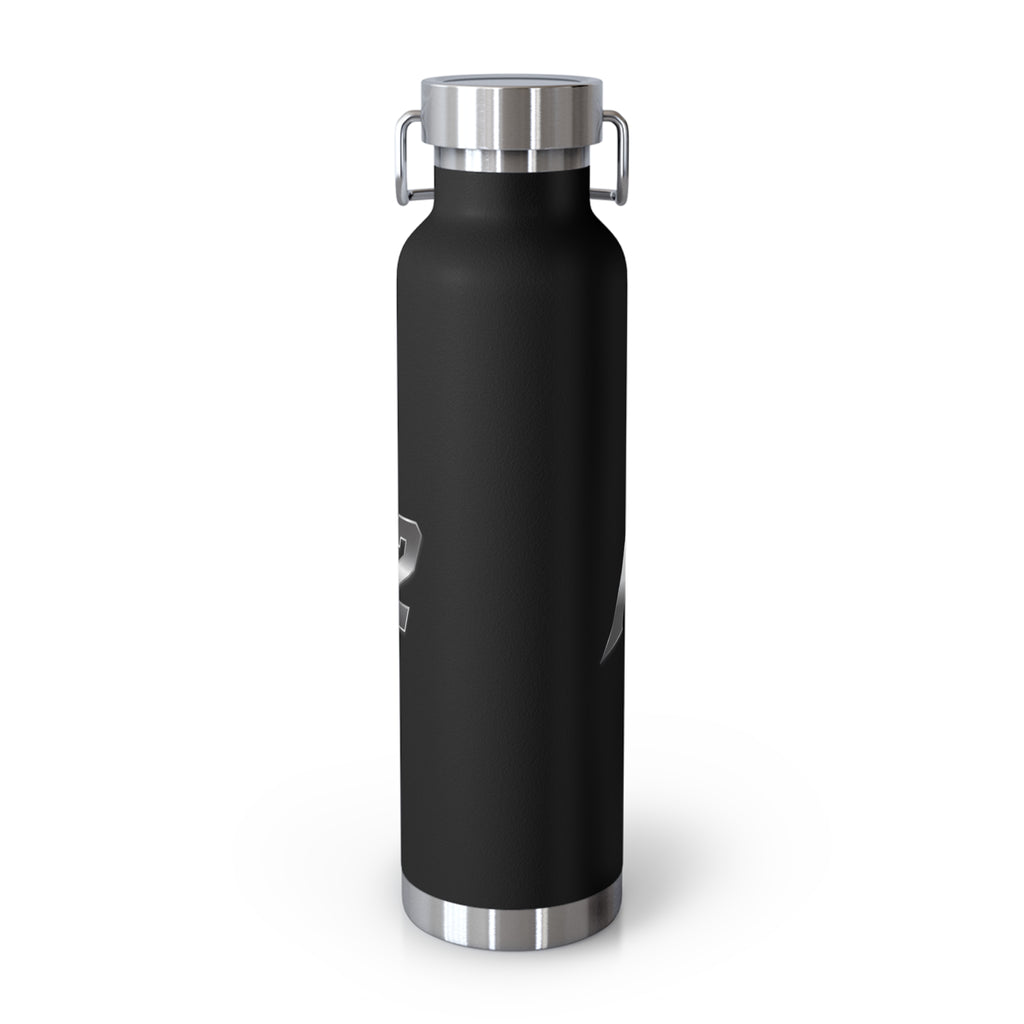 MuckU2 Insulated Water Bottle (gradient silver logo SKU 100011)