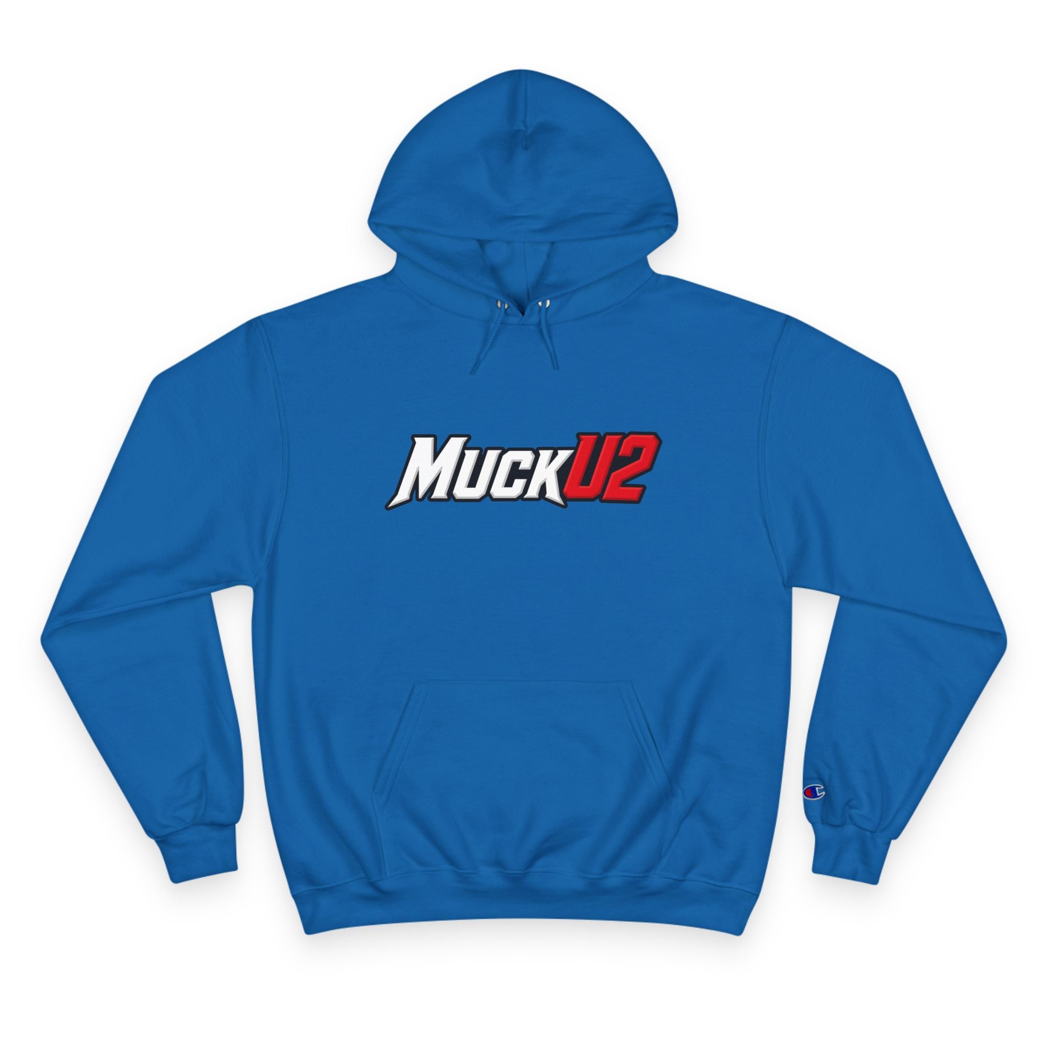 MuckU2 Poker Hoodie (white/red logo/SKU 100051)