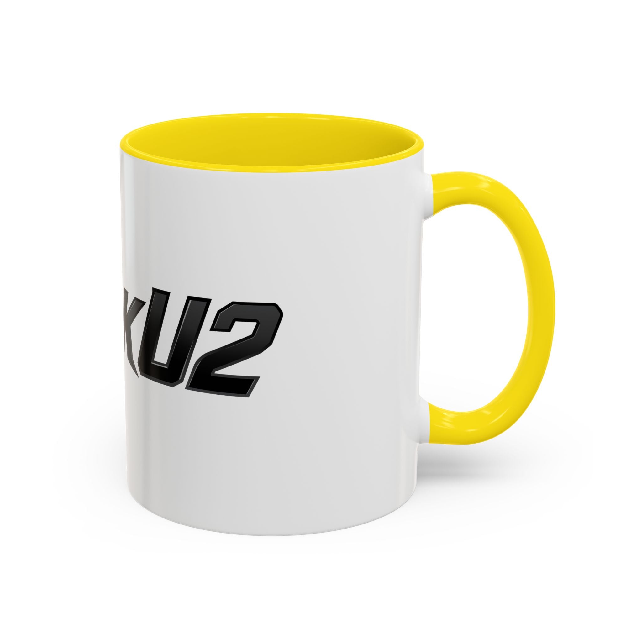 MuckU2 Classic White Mug (black logo/SKU 100045)