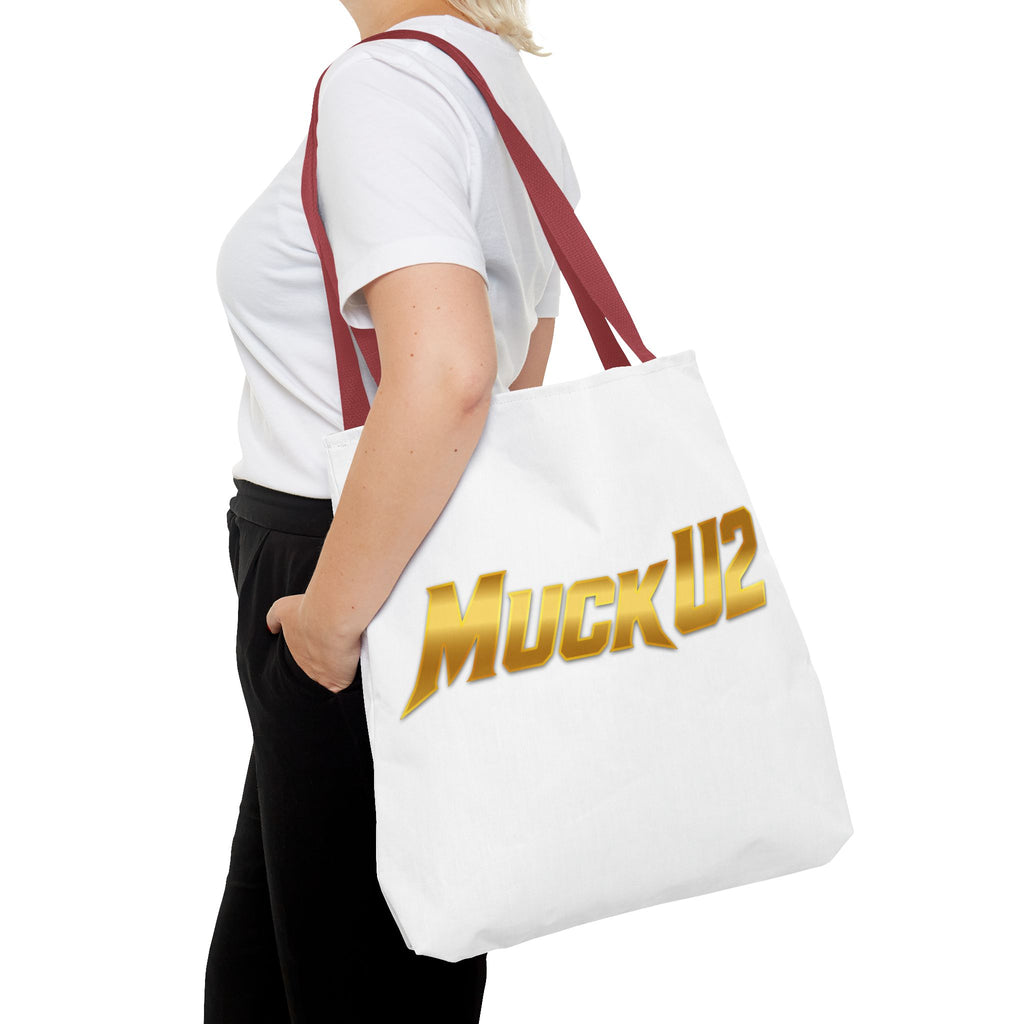 MuckU2 Bubble Canvas Poker Tote Bag (gold logo SKU 100020)