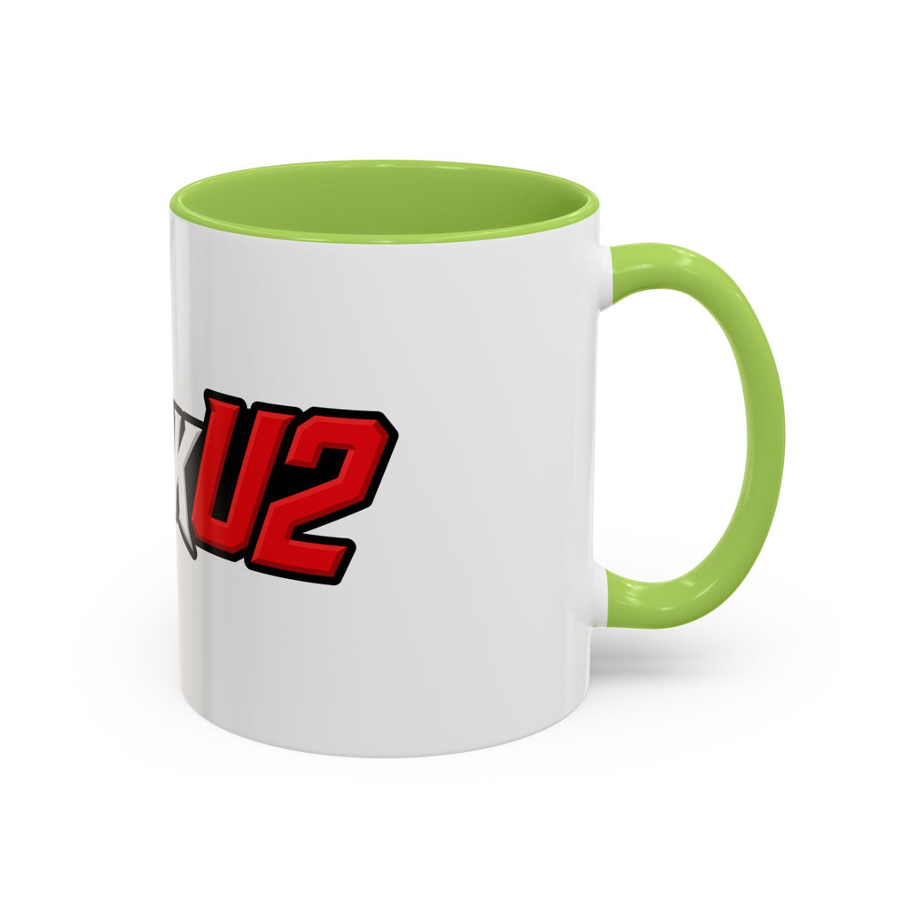 MuckU2 Classic White Mug (white/red logo/SKU 100047)