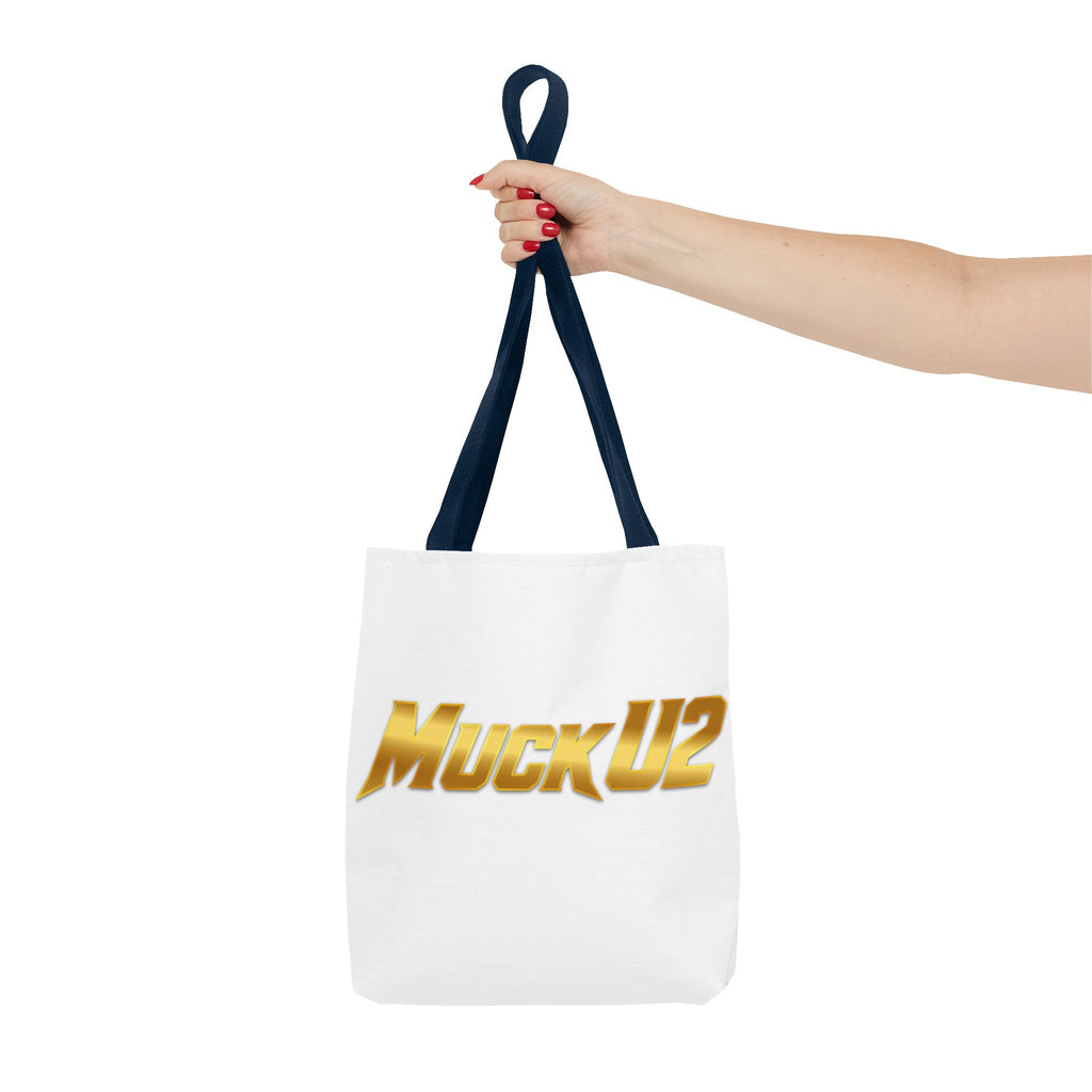 MuckU2 Bubble Canvas Poker Tote Bag (gold logo SKU 100020)