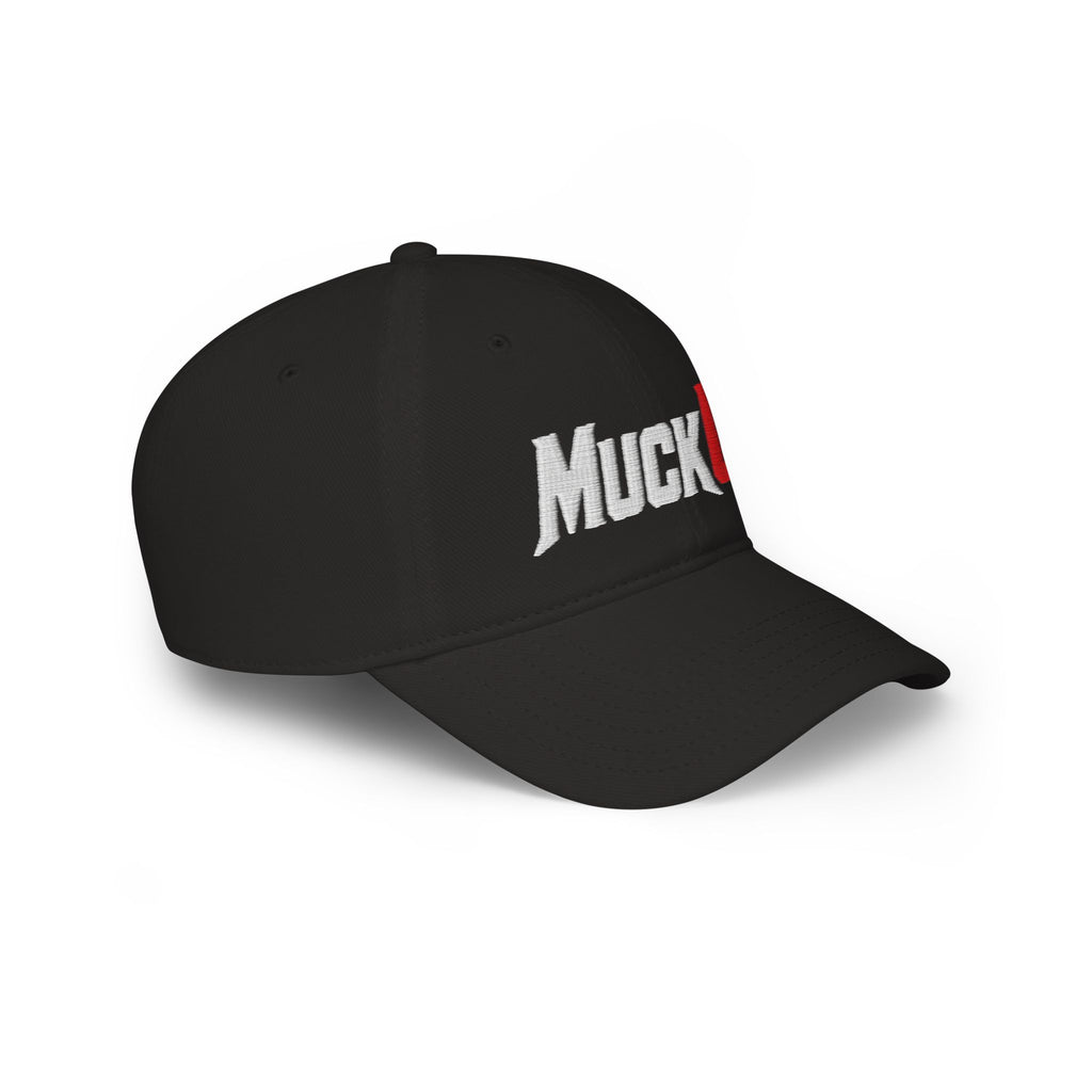 MuckU2 Poker Cap (embroidered white/red logo/SKU 100076)