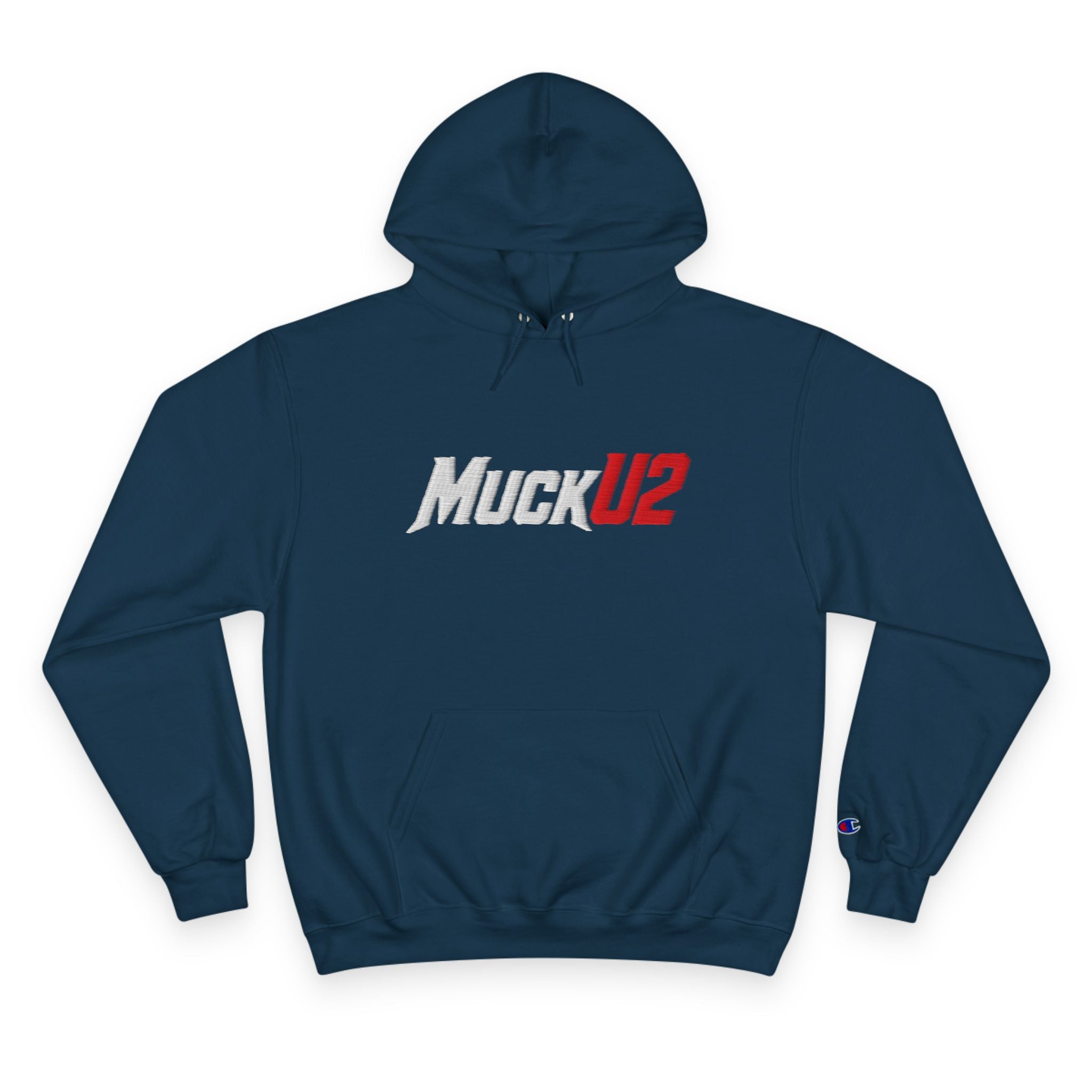 MuckU2 Poker Hoodie (embroidered white/red logo/SKU 100054)