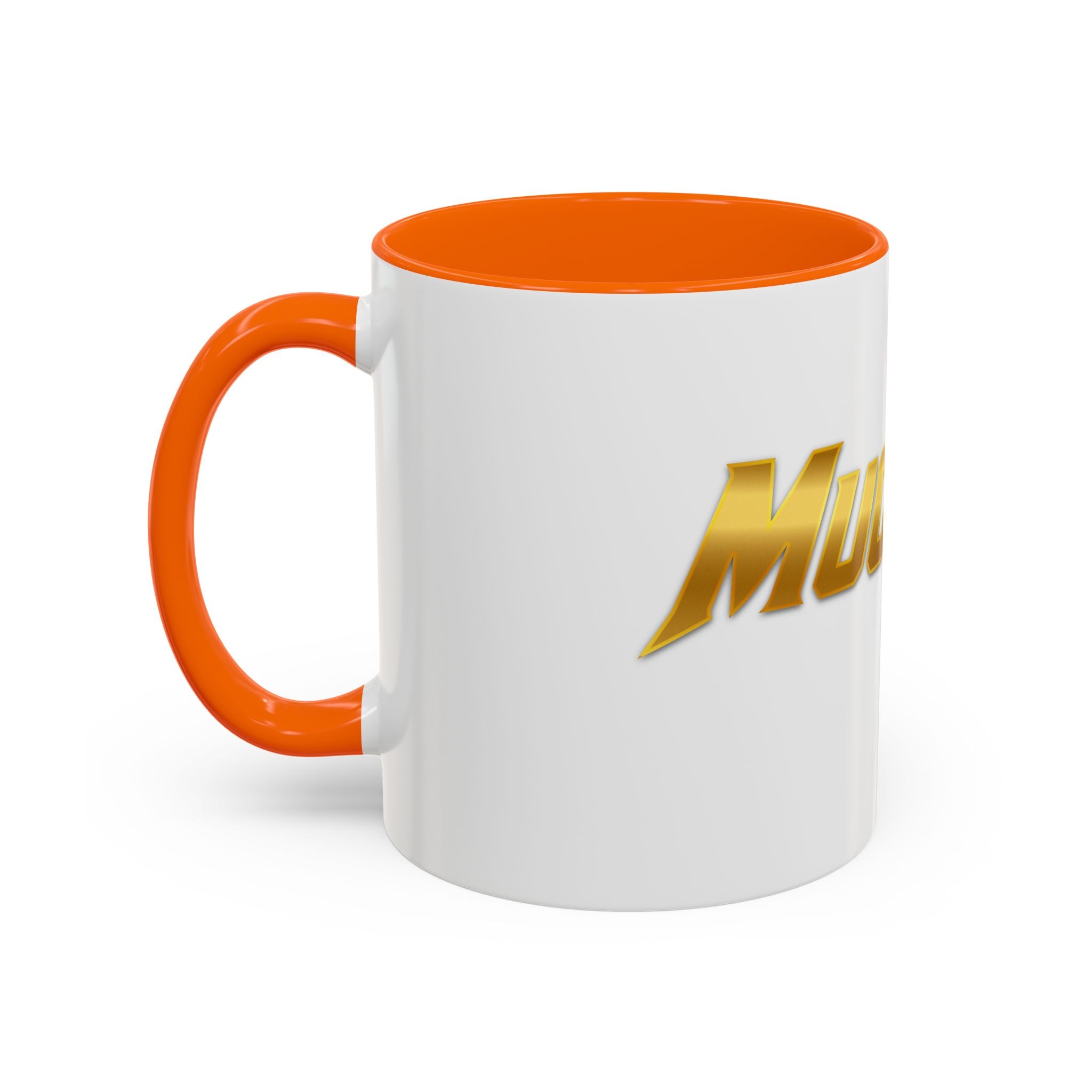 MuckU2 Classic White Mug (gold logo/SKU 100042)